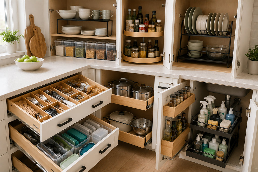 Best Kitchen Storage Solutions for Cabinets and Drawers