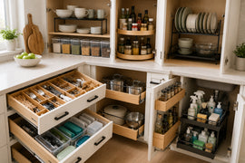 Best Kitchen Storage Solutions for Cabinets and Drawers