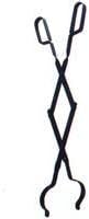 Homebasix Fireplace Tongs, 26", Black