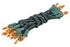8.5 20 Bulb 4" Bulb 24" Novelty Lights Feet Amber Mini Light String on Green Wire, Non-Connectable Incandescent Fairy
