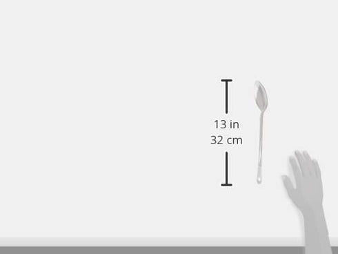 Winco BSOT-13 Solid Stainless Steel Basting Spoon, 13-Inch, Medium