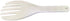 White Jumbo Large Plastic Rice Paddle Spatula Scoop Fork-Like, 10.63" (27 cm) Long, Serving Spoons,Rice and Potato Servers