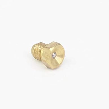 20Pcs Gold Metric Male Thread Flush Straight Grease Nipple Fitting, M6x1mm for Machine Tool Accessory