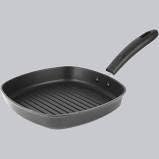 G&D Nonstick Grill Pan, Aluminum Griddle Cookware, Perfect for Meats, Steak, Fish, and Vegetables, 9 x 9 x 1.5 Inch