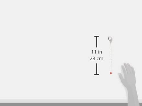 WINCO BPS-11 Medium Bar Spoon, Silver