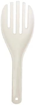 White Jumbo Large Plastic Rice Paddle Spatula, 10.63" Long, Serving Spoon for Rice and Potato