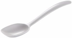 Mini White Melamine Spoon, Set of 2 by Gourmac