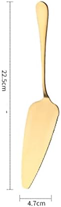Stainless Steel Serrated Edge Cake Server Blade Cutter Shovel Kitchen Baking Pastry Spatulas Pie Pizza Server Cake Cutter (gold) by LYZWJQ&LXD