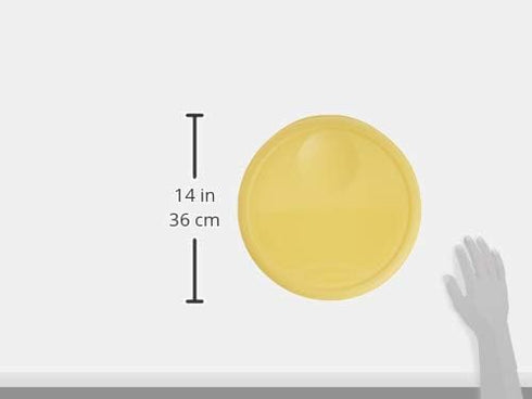 Rubbermaid Commercial Lid for Round Food Storage Container, Yellow, Fits 12-22 Qt.