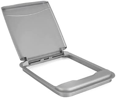 Rev-A-Shelf 50 Qt Under Sink Garbage Can Lid, Replacement Plastic Trash Bin Lid, Silver