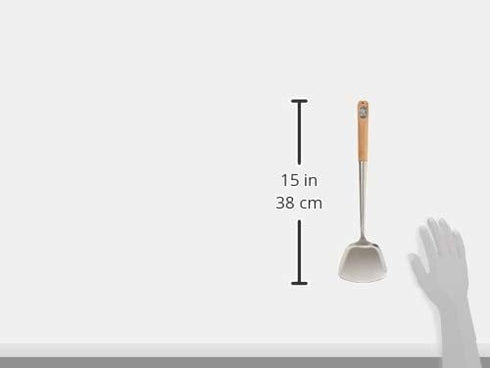 TableCraft Bamboo Handle Wok Spatula, 14.5-Inch