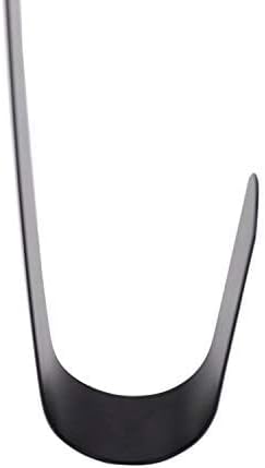Sattiyrch 15" Wreath Hanger for Front Door - Sturdy Steel Over The Door Hook (Black, 1)
