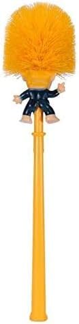 Toilet Brush Funny Cleaner Scrubber Toilet Bowl Brush with Holder,Gag Gifts Doll for Bathroom Decor Deep Cleaning Make