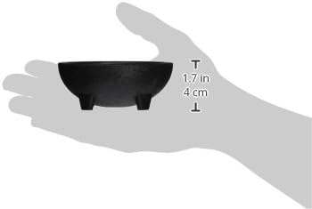 Winco Molcajete Salsa Bowls, 4-Ounce, Black, Set of 4