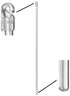 New Blind Wand/Rod - Color Clear, High Strength (12" Hook 2 Pack)