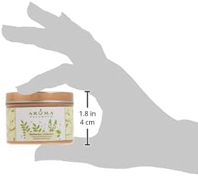 Aroma Naturals Tin Candle, Patchouli and Frankincense Essential Oil, Natural Soy Scented, Meditation, 2 Count