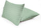 Lasin Bedding 100% Cotton Hotel Collection Pillowcases, Stripe, Standard 20" x 26", Set of 2 - Green