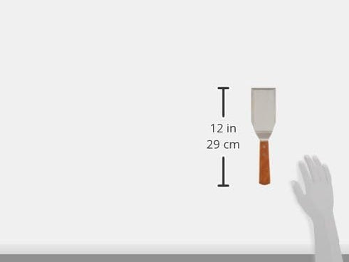 Winco TN719 Blade Hamburger Turner, Medium, 5"x 2.7/8", Stainless Steel, Brown