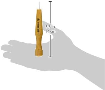 Hamono Honpo Power Grip Carving Knife, Alloy Steel & Iron Blade, 1.5MM Round Wood Handle