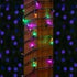 50ft 100 6" IP55, Dimmable, Novelty Lights LED Yellow/Purple/Green Mardi Gras Lights Outdoor/Indoor, Spacing, Green