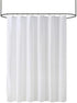 Madison Park Anna Sheers Shower Curtain, Textured Striped Design, 72x72", Ivory