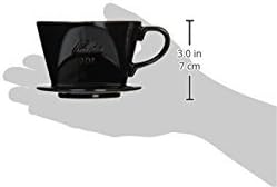 Kalita #01005 Ceramic Coffee Dripper, Black, for 1-2 People