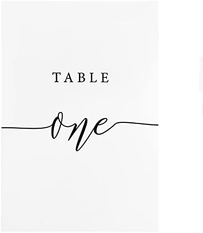 Crisky Table Number Cards 1-30, Black Double-Sided Design for Wedding, Anniversary, Birthday Party, 4 x 6 Inch