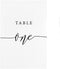 Crisky Table Number Cards 1-30, Black Double-Sided Design for Wedding, Anniversary, Birthday Party, 4 x 6 Inch