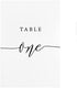 Crisky Table Number Cards 1-30, Black Double-Sided Design for Wedding, Anniversary, Birthday Party, 4 x 6 Inch
