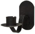Iron Wall Sconce 3.5 Inches (2 Pack), 46238 Black Candle Holder Long