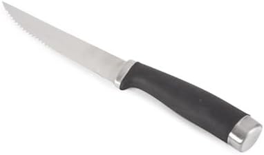 Core Kitchen Set of 6 Essential Grip Steak Knives - Black by Core Kitchen
