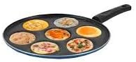 NonStick Mini Uttapam Pan, Mini Pancake Maker, Aluminium Uttapam Tawa with 7 Cavities