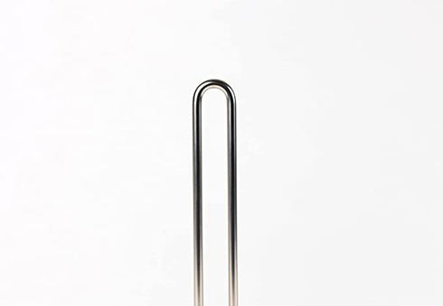 FitWell Paper Towel Holder for Kitchen Countertops, Steel Stand for Standard & Jumbo Rolls, Satin Nickel