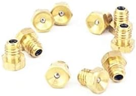 20Pcs Gold Metric Male Thread Flush Straight Grease Nipple Fitting for Machine Tool Accessory greaseing Fittings(M6x1mm),Pipe Fittings,Tools and Home Improvement,Pipes,Pipe Accessories by Pluzmecalm