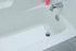 Peel and Stick Bathtub Mat, White Adhesive Vinyl Anti Slip with Drain Cut Out, 16" X 40"