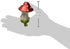 Kurt Adler 2-Piece Glass Clip-On Mushroom Ornament Set, 4-Inch, Christmas