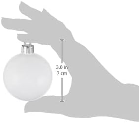 6 Count Christmas Tree Decorating Refill Kit - Blank White Ball Ornaments for Treemendous Tree & Gift Box Decorators