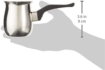 18/8 24-Ounce Fino Stainless Steel Turkish Coffee Pot - Professional Warmer for Stovetop Coffee, Milk, Tea, Hot