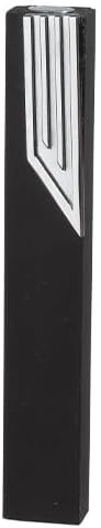 Modern Aluminum Mezuzah Case - Waterproof Black & Silver Color - Made in Israel (Scroll Not Included)