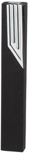 Modern Aluminum Mezuzah Case - Waterproof Black & Silver Color - Made in Israel (Scroll Not Included)