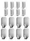 Bestfy Heavy Duty Adhesive Hooks, Stainless Steel Waterproof Hanger for Robe, Coat, Towel, Keys, Bags, Set of 16