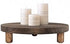 MADOCEGO 2 9.8 Inches) Pcs Wood Plant Stand Wooden Plant Stool Round Riser Display Stand Flower Pot Holder Low Plant