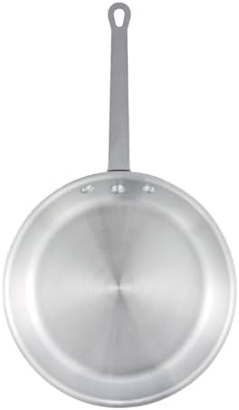 Winco AFP-8S Commercial-Grade Aluminium Fry Pan/Skillet, 8", Silver by Winco