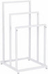 3-Tier 3 BOFENG White Metal Towel Rack Bars Freestanding Towel Holder Drying Shelf Stand Towel Bar Storage Ladder