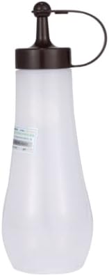 JapanBargain 3272 Japanese Squeeze Bottle, 12oz, Chocolate, Soy Sauce Dispenser for Kitchen, Made in Japan