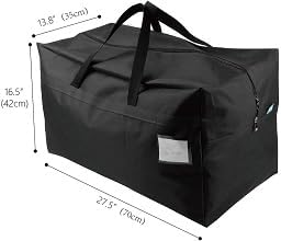 iwill CREATE PRO Pack of 2, 100L Large Size Black Storage Bags for Ornament Festival Decoration, Christmas Trees,