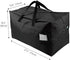 iwill CREATE PRO Pack of 2, 100L Large Size Black Storage Bags for Ornament Festival Decoration, Christmas Trees,