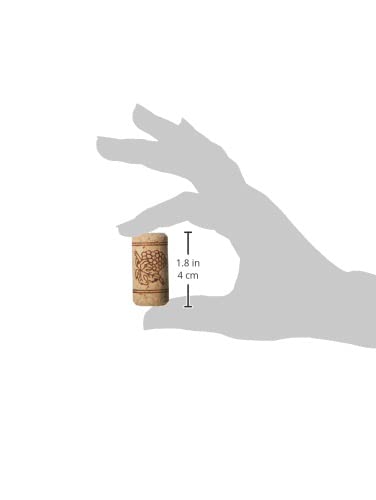 FastRack Bag of 100 #8 Straight Wine Corks, 1.73" x 0.87" (44 mm x 22 mm), Beige, Bottle Stoppers
