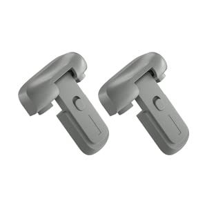 SAFELON 2 Pcs Child Proof Baby Safety Fridge Lock, Protect Refrigerators with Damaged Sealing Strips (Grey)