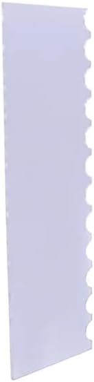 PME Tall Patterned Edge Side Scraper for Cake Decorating - Scallop (PS64)